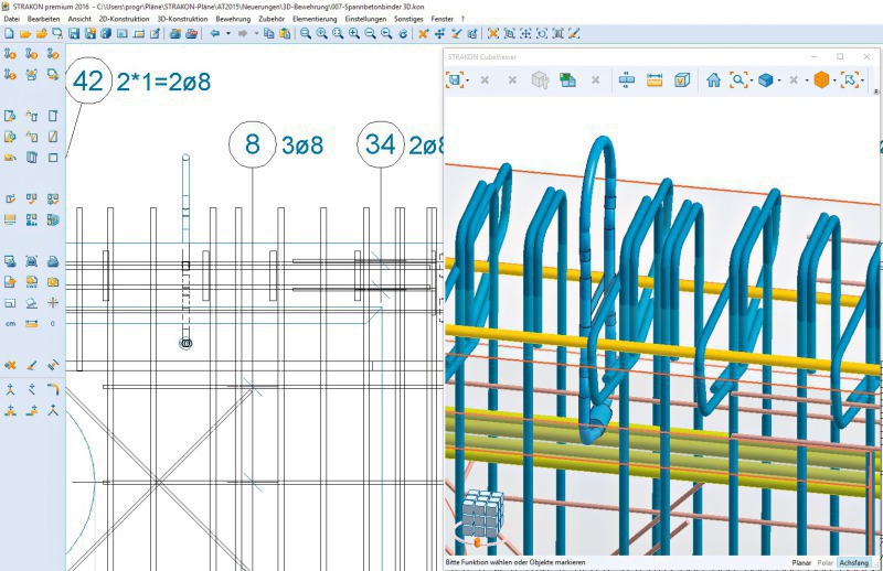 STRAKON DICAD – fantastičan 2D / 3D BIM softverski program za projektovanje sa armiranim betonom